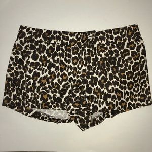 Womens JCREW Animal print Shorts